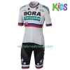 Fahrradbekleidung Radtrikot Kurzarm + Radhose Kurze 2018 Bora-Hansgrohe Slowakischer Meister Kinder 